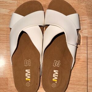 Wander the world- Cream and Tan Women's Sandals